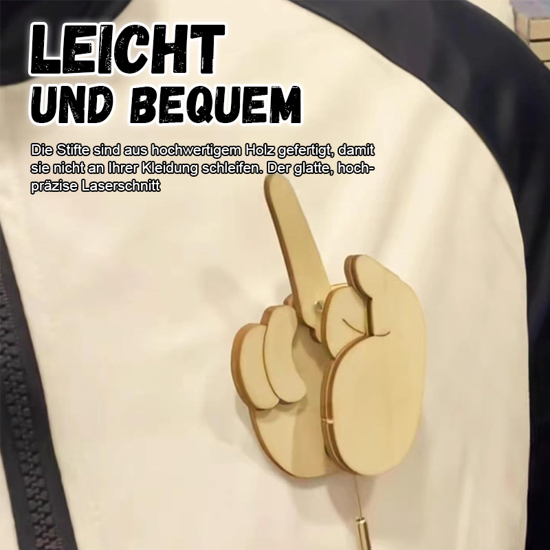 Interessante Mittelfingerbrosche