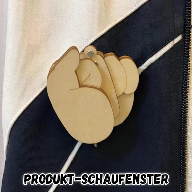 Interessante Mittelfingerbrosche