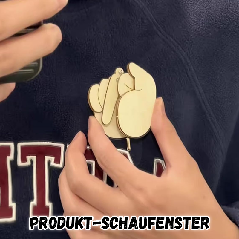 Interessante Mittelfingerbrosche